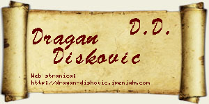 Dragan Dišković vizit kartica